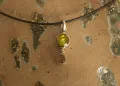 Peridot & Pink Tourmaline Drop Pendant