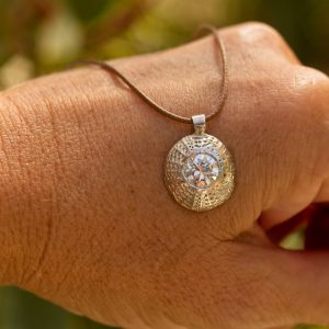 Silver Sea Urchin Necklace