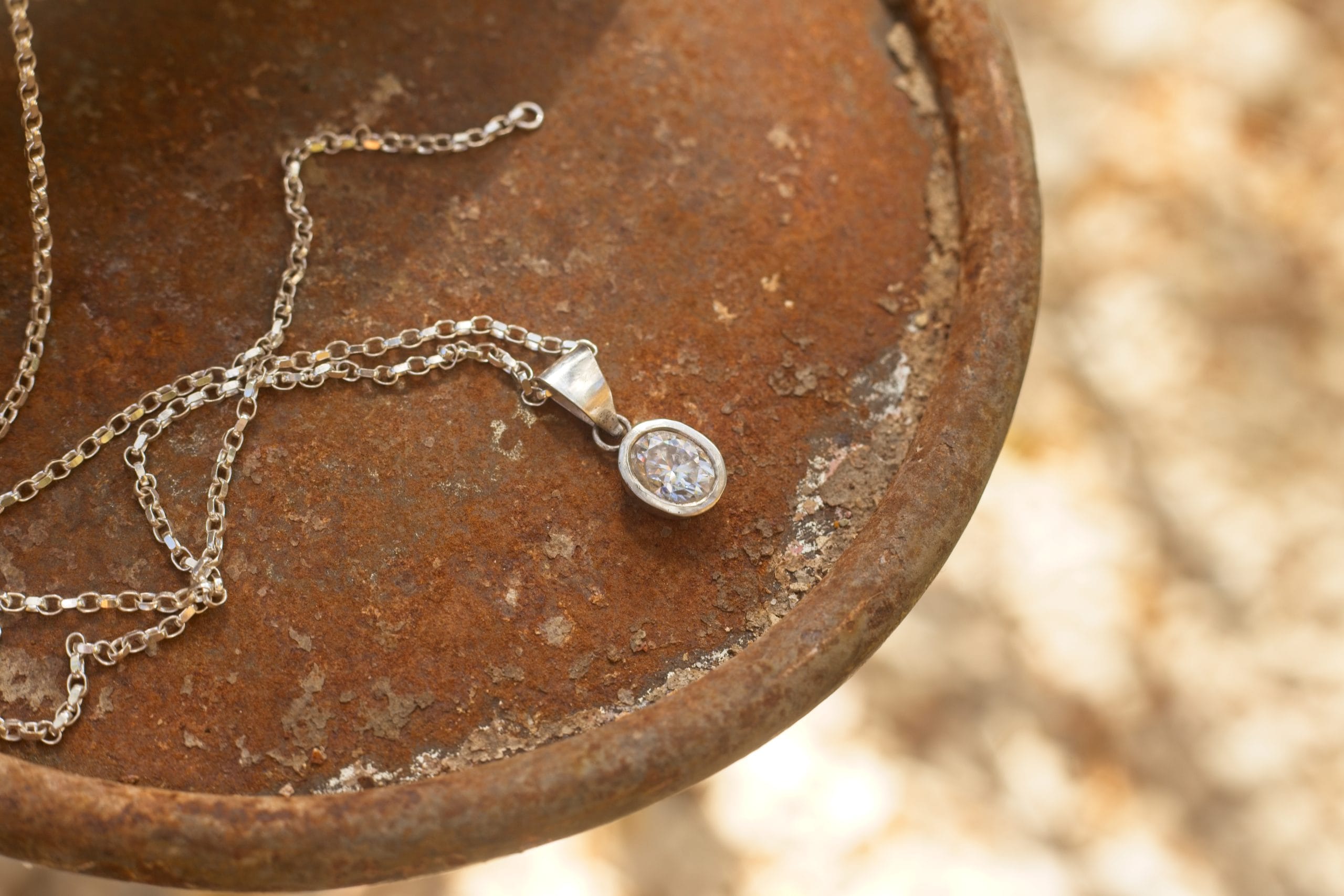 Moissanite Solitaire Pendant - Image 5