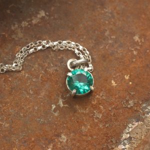 Antique Glass Facet Pendant