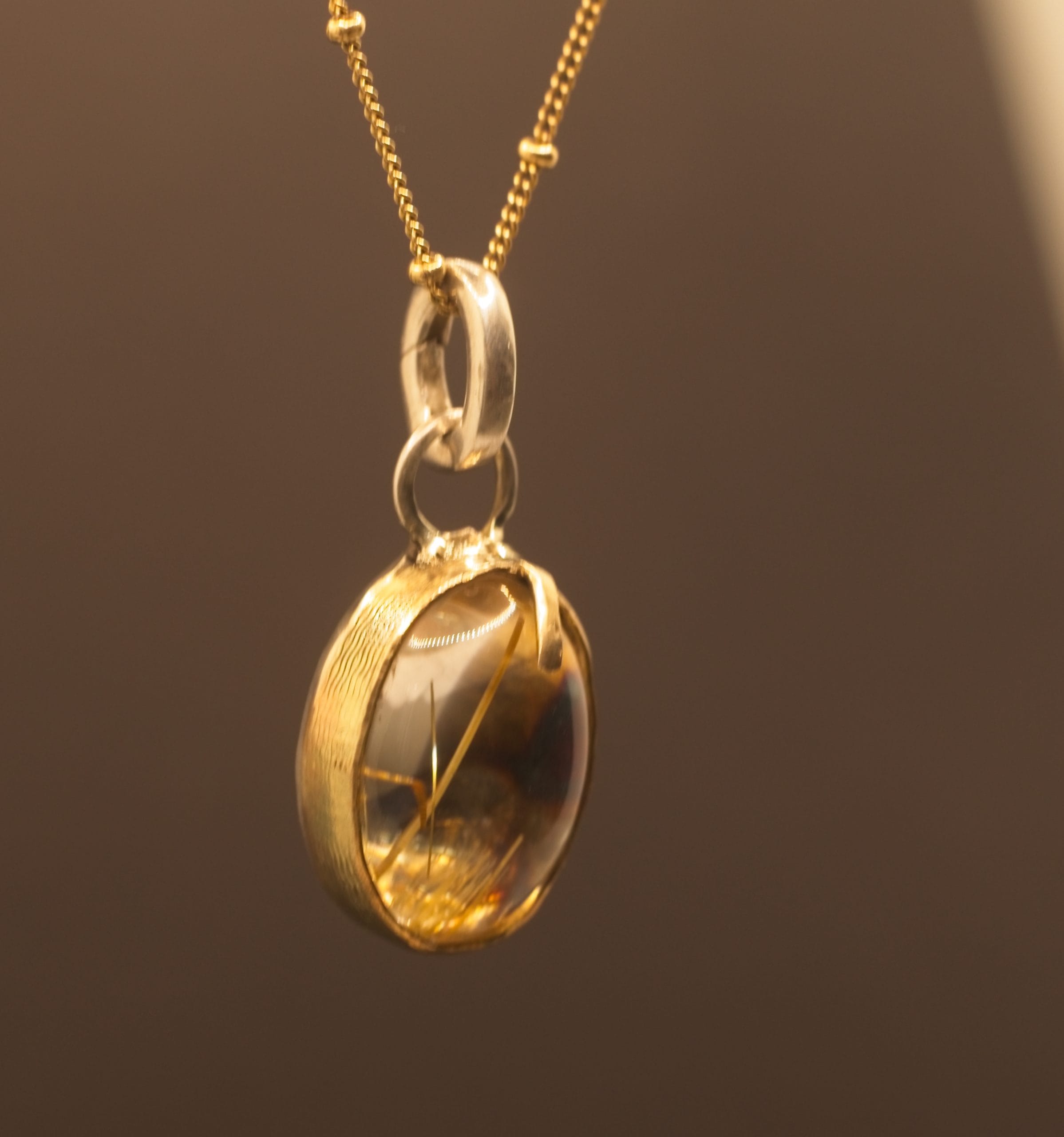 The Golden Illuminator: Rutile Quartz Pendant - Image 7