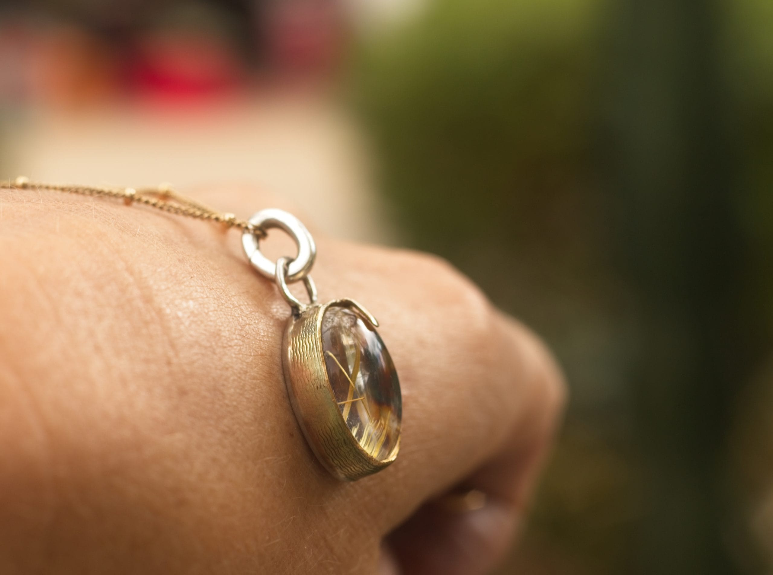 The Golden Illuminator: Rutile Quartz Pendant - Image 6