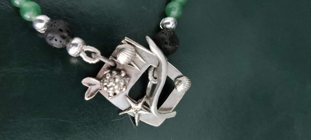 bracelet, seashell, fish, beads