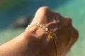 Pearl & Gold Statement Bracelet