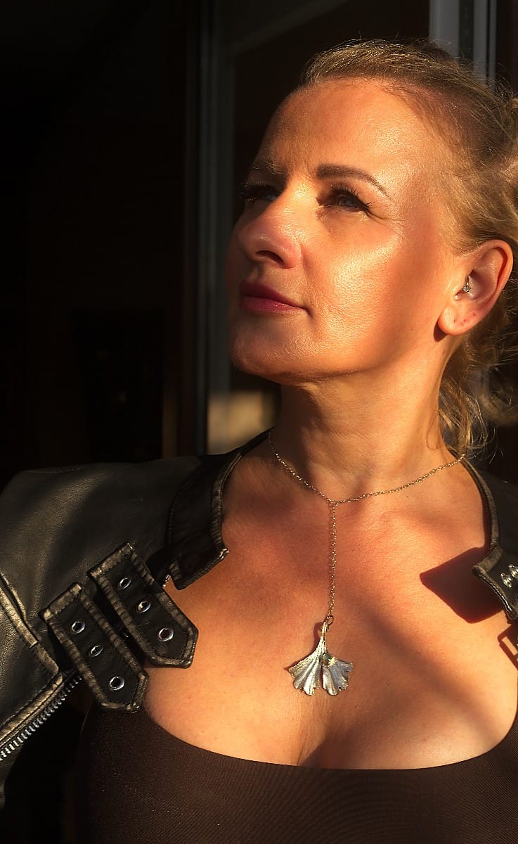 leaf, necklace, chalcedony