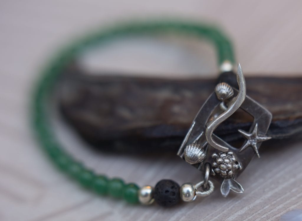 bracelet, seashell, fish, beads