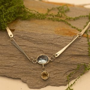 chain, necklace, citrine